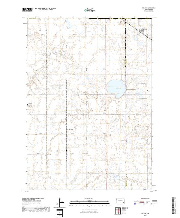 Dolton, SD — USGS 7.5-minute topo (2021)