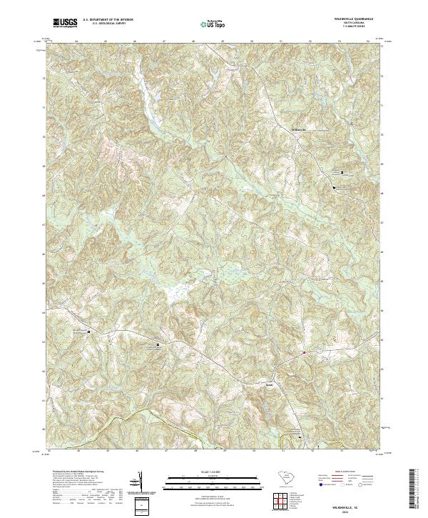 Wilkinsville, SC — USGS 7.5-minute topo (2024)