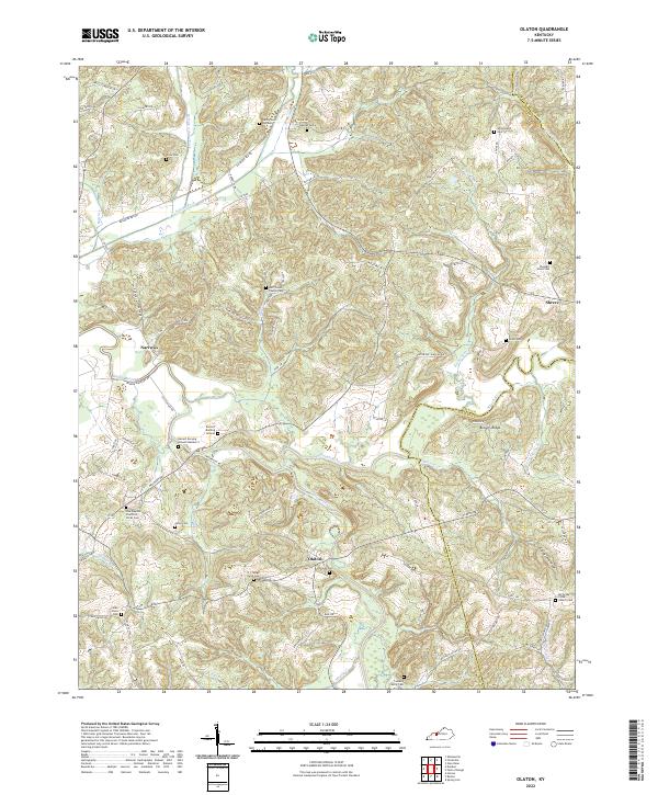 Olaton, KY — USGS 7.5-minute topo (2022)