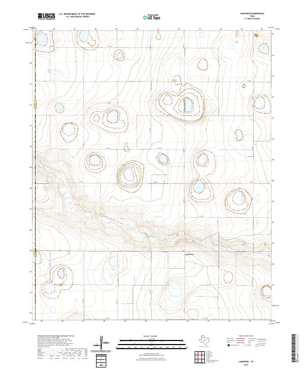 Lakeview, TX — USGS 7.5-minute topo (2022)