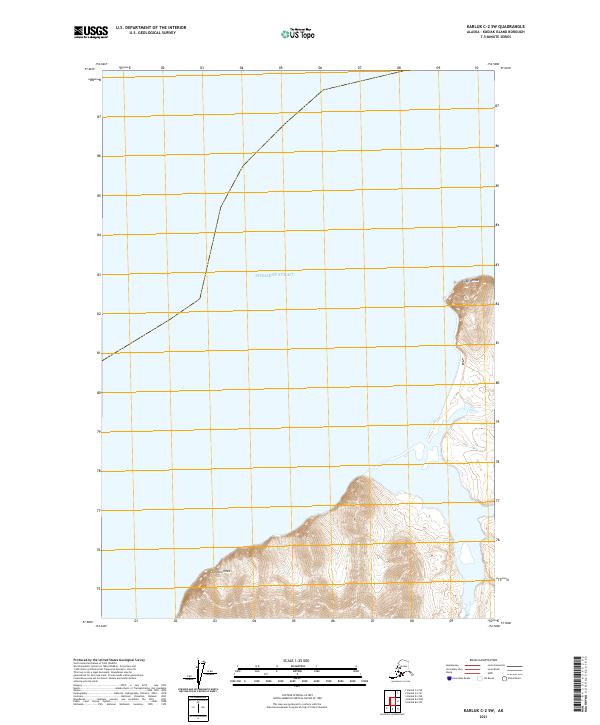 Karluk C-2 SW, AK — USGS 7.5-minute topo (2021)