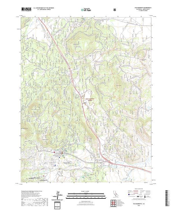 Old Mammoth, CA — USGS 7.5-minute topo (2021)