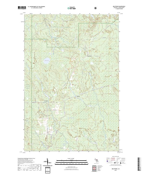Melstrand, MI — USGS 7.5-minute topo (2023)