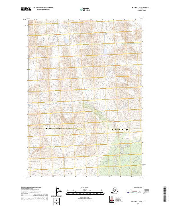 McCarthy A-8 SW, AK — USGS 7.5-minute topo (2023)