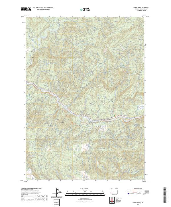 Old Fairview, OR — USGS 7.5-minute topo (2023)