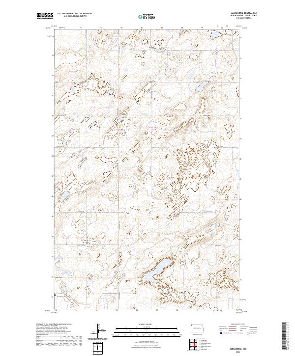Alexandria, ND — USGS 7.5-minute topo (2024)