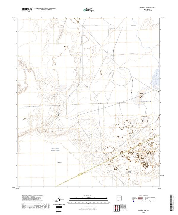 Lumley Lake, NM — USGS 7.5-minute topo (2023)