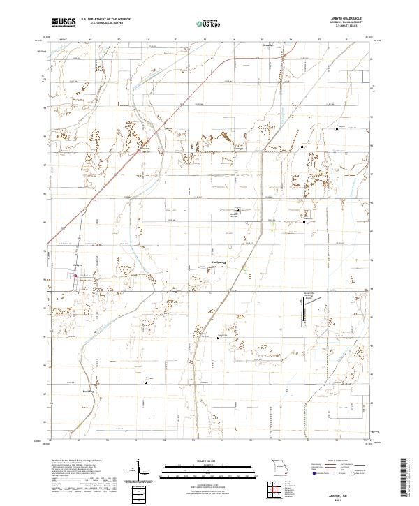 Arbyrd, MO — USGS 7.5-minute topo (2021)