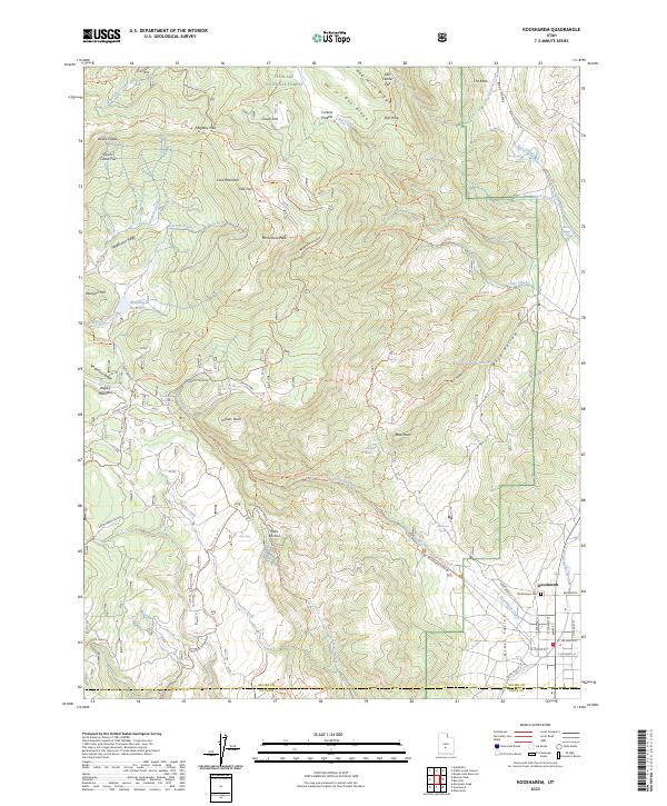 Koosharem, UT — USGS 7.5-minute topo (2023)