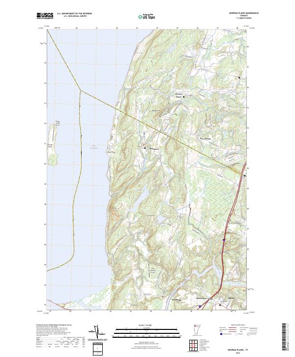 Georgia Plains, VT — USGS 7.5-minute topo (2024)
