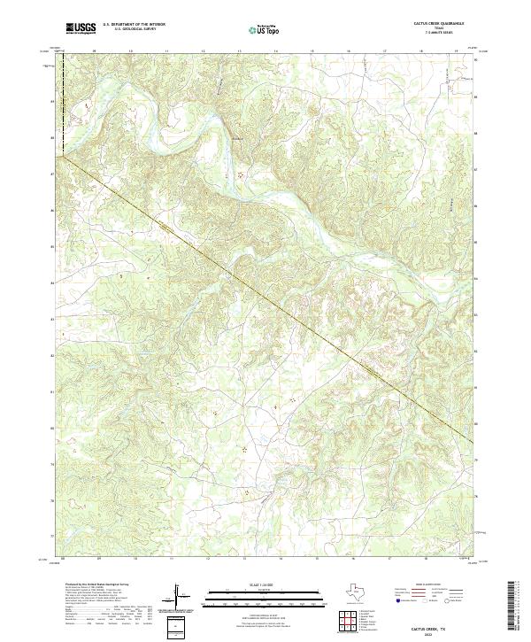 Cactus Creek, TX — USGS 7.5-minute topo (2022)