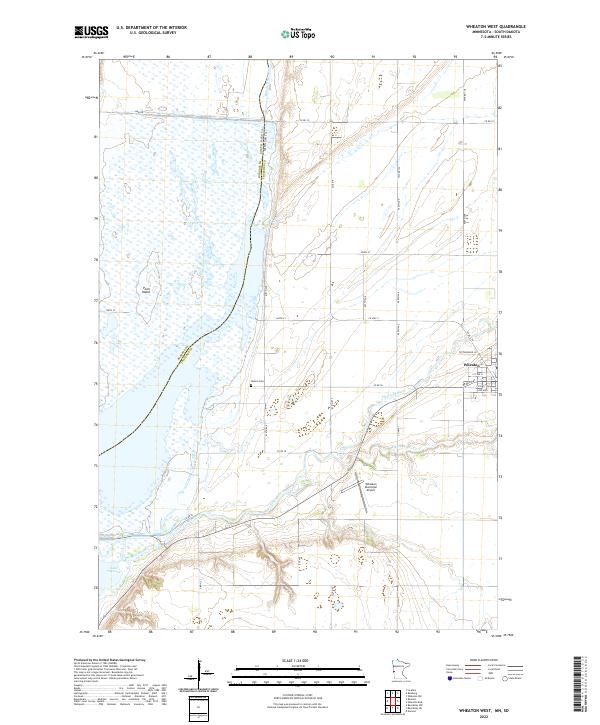 Wheaton West, MN-SD — USGS 7.5-minute topo (2022)