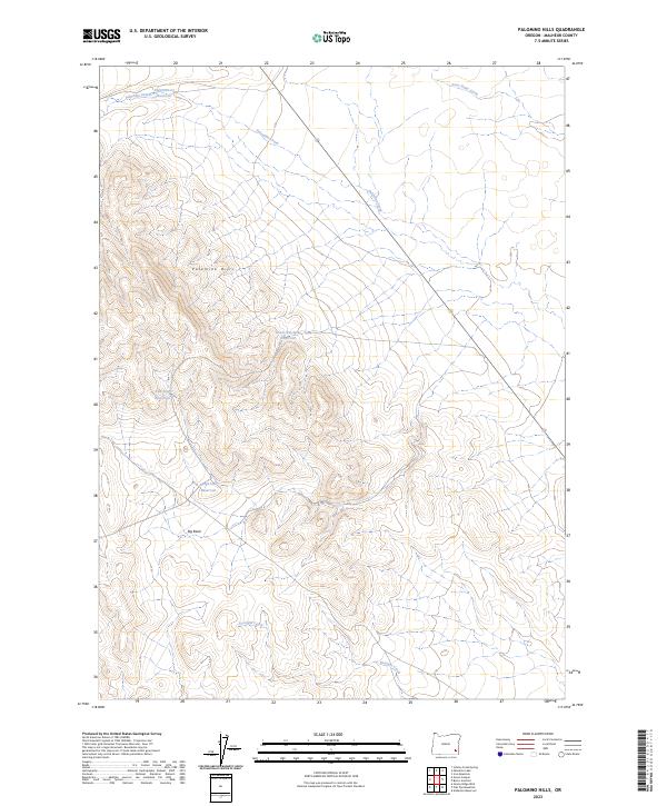 Palomino Hills, OR — USGS 7.5-minute topo (2023)