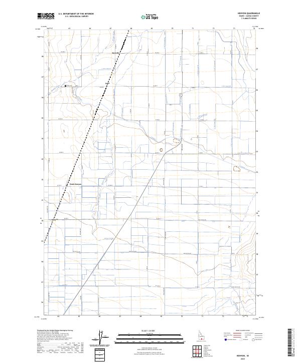 Kenyon, ID — USGS 7.5-minute topo (2023)