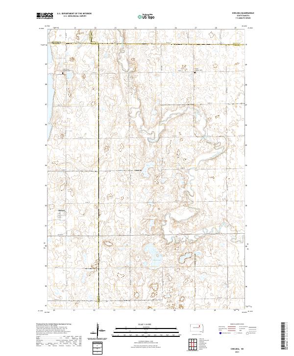 Chelsea, SD — USGS 7.5-minute topo (2021)