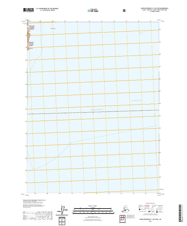 Dixon Entrance C-1 OE E NW, AK — USGS 7.5-minute topo (2021)