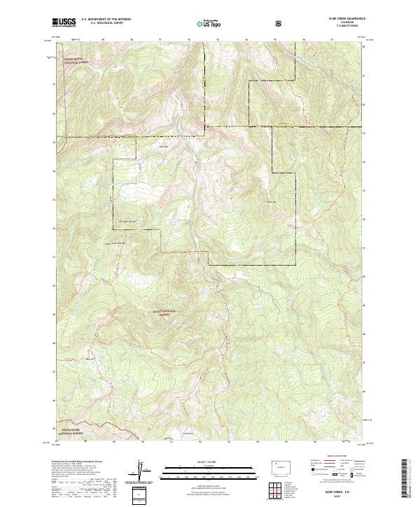 Slide Creek, CO — USGS 7.5-minute topo (2022)