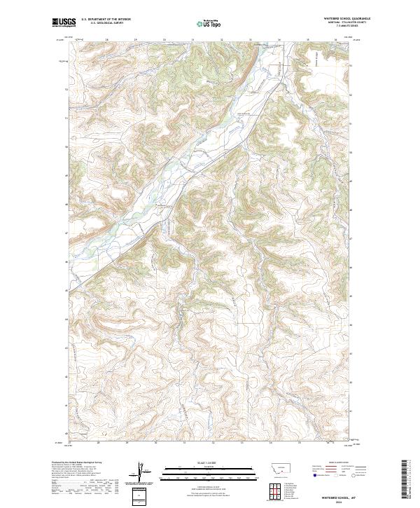 Whitebird School, MT — USGS 7.5-minute topo (2024)