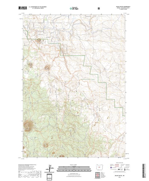Kelsey Butte, OR — USGS 7.5-minute topo (2023)