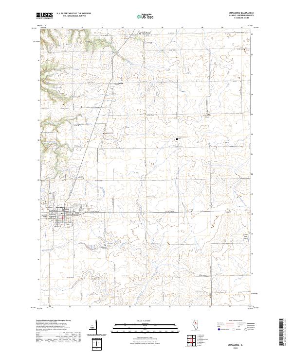 Metamora, IL — USGS 7.5-minute topo (2024)