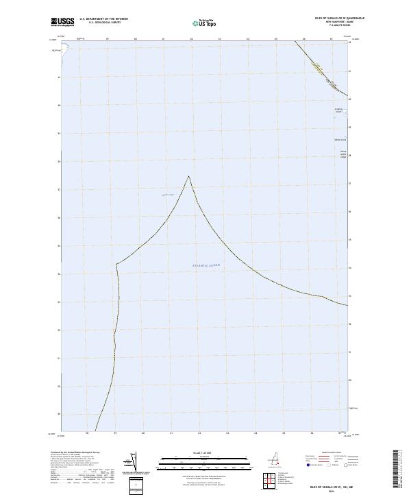 Isles of Shoals OE W, NH-ME — USGS 7.5-minute topo (2024)