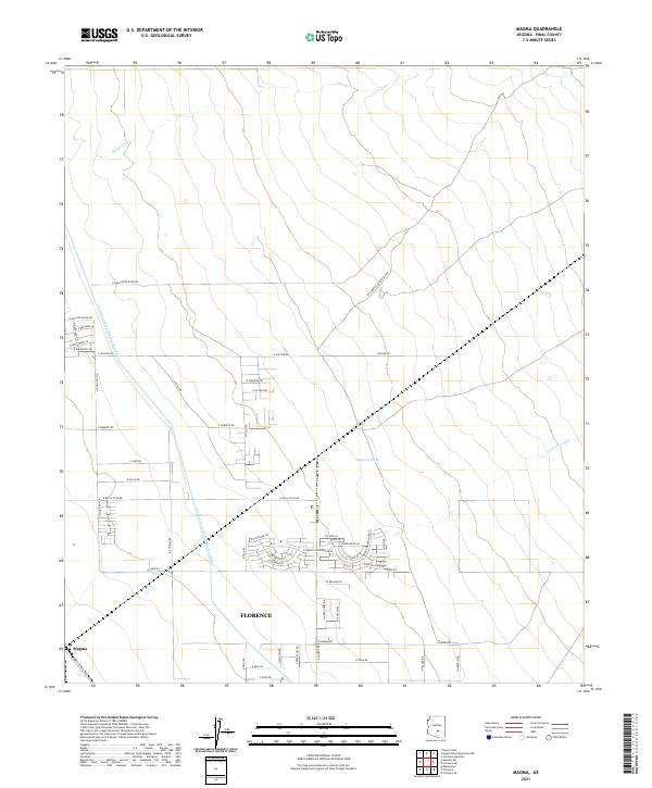 Magma, AZ — USGS 7.5-minute topo (2021)