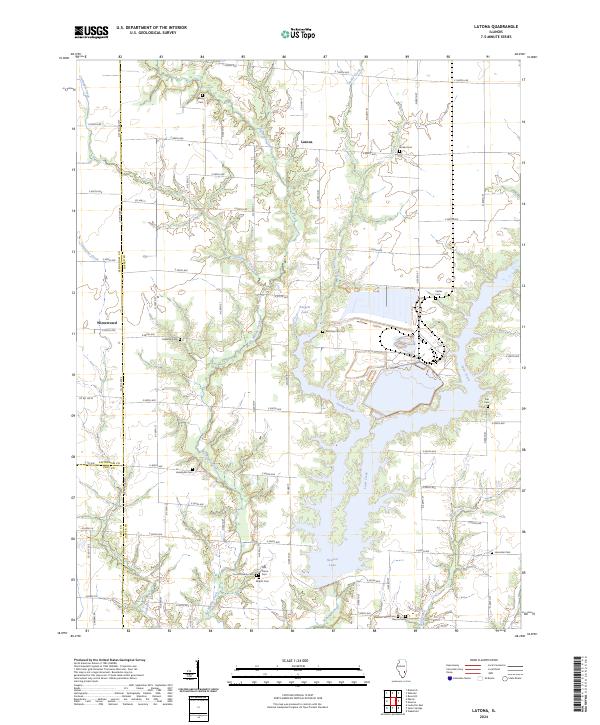 Latona, IL — USGS 7.5-minute topo (2024)