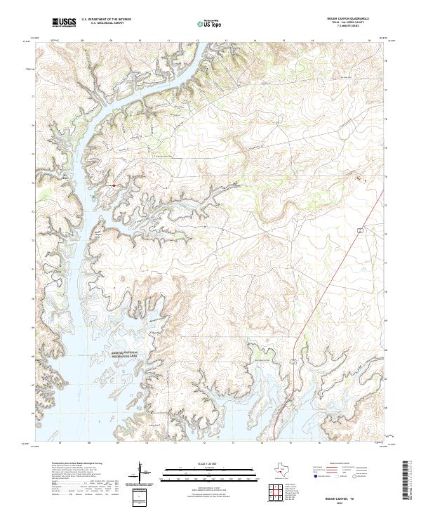 Rough Canyon, TX — USGS 7.5-minute topo (2022)