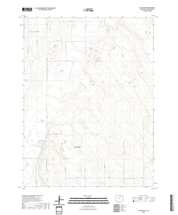 Klug Ranch, CO — USGS 7.5-minute topo (2022)