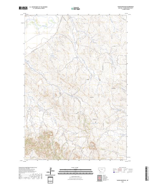 Eldon Mountain, MT — USGS 7.5-minute topo (2024)