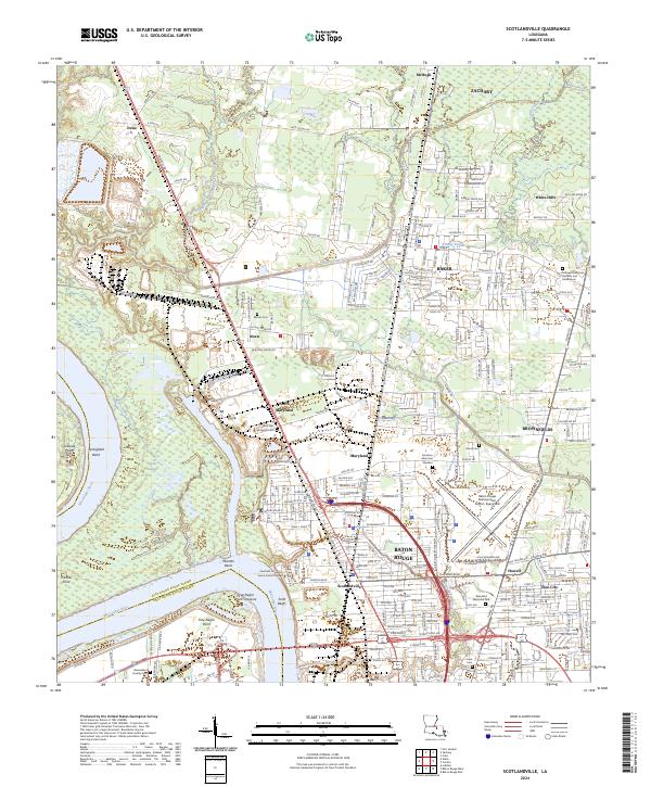 Scotlandville, LA — USGS 7.5-minute topo (2024)