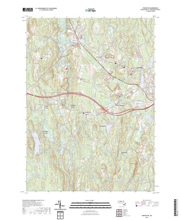 Templeton, MA — USGS 7.5-minute topo (2024)