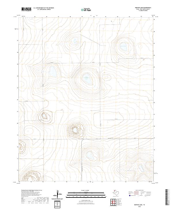 Norton Lake, TX — USGS 7.5-minute topo (2022)