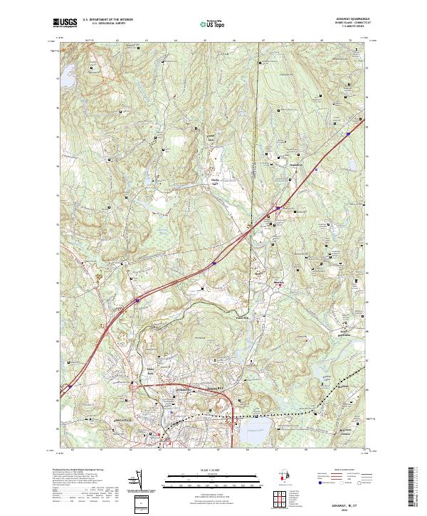 Ashaway, RI-CT — USGS 7.5-minute topo (2024)