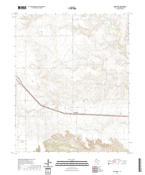 Goodnight, TX — USGS 7.5-minute topo (2022)