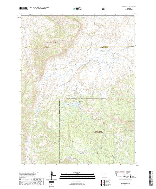 Thornburgh, CO — USGS 7.5-minute topo (2022)