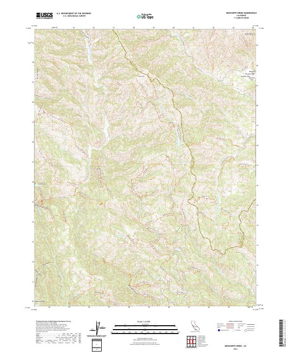 Mississippi Creek, CA — USGS 7.5-minute topo (2021)