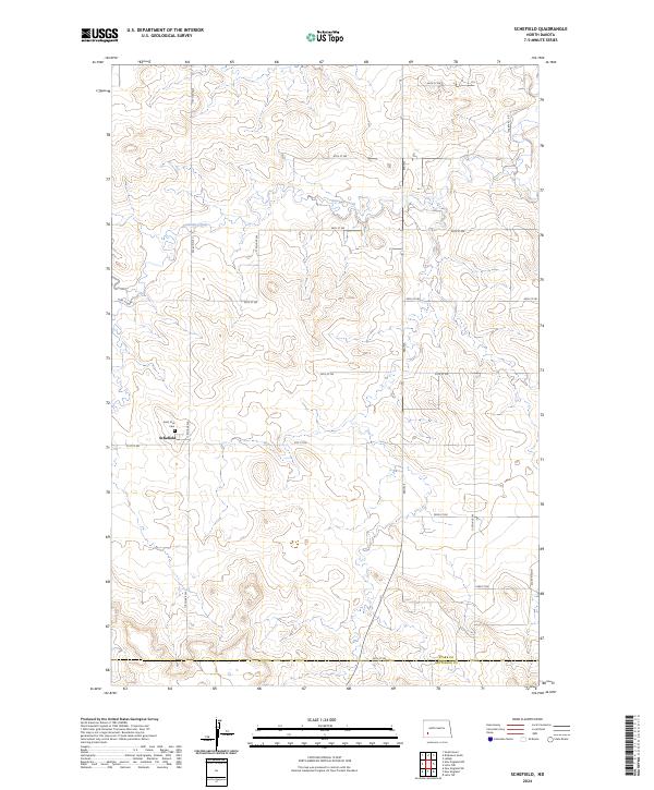 Schefield, ND — USGS 7.5-minute topo (2024)
