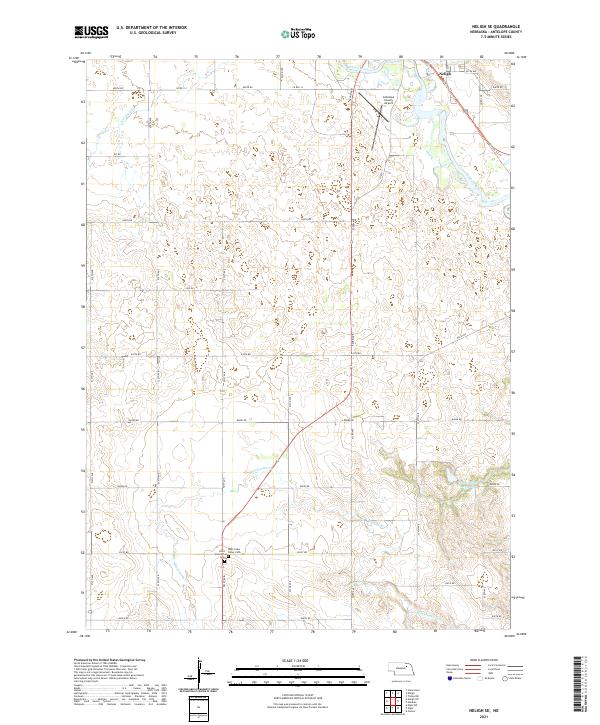 Neligh SE, NE — USGS 7.5-minute topo (2021)