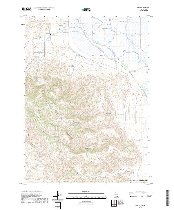 Samaria, ID-UT — USGS 7.5-minute topo (2024)