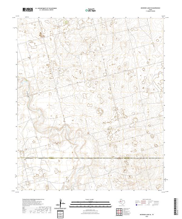 McKenzie Lake SE, TX — USGS 7.5-minute topo (2022)