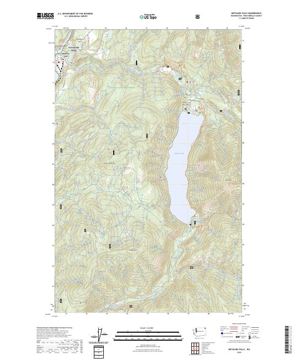 Metaline Falls, WA — USGS 7.5-minute topo (2023)