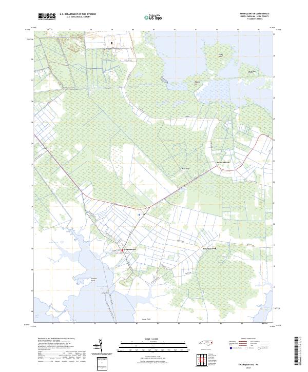 Swanquarter, NC — USGS 7.5-minute topo (2022)
