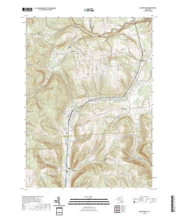 Beaver Dams, NY — USGS 7.5-minute topo (2023)