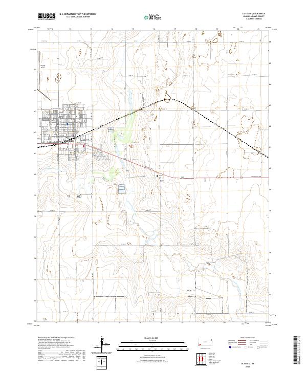 Ulysses, KS — USGS 7.5-minute topo (2022)