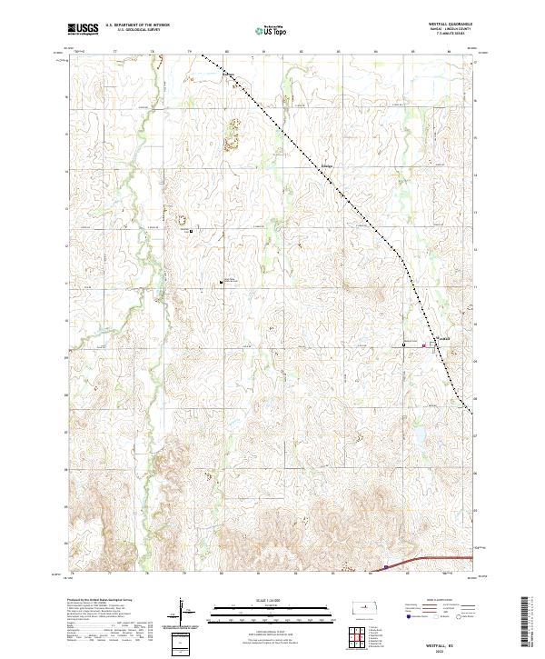 Westfall, KS — USGS 7.5-minute topo (2022)