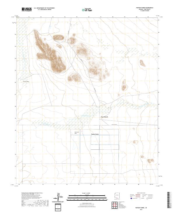 Papago Farms, AZ — USGS 7.5-minute topo (2021)