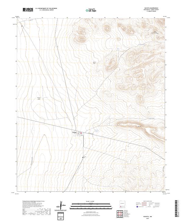 Hachita, NM — USGS 7.5-minute topo (2023)
