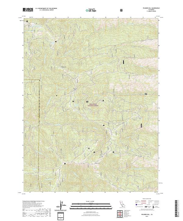 Felkner Hill, CA — USGS 7.5-minute topo (2021)
