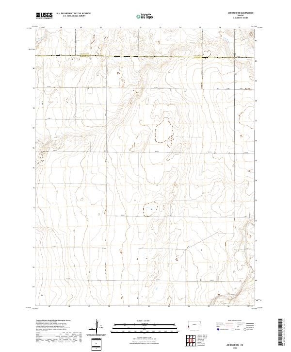 Johnson NE, KS — USGS 7.5-minute topo (2022)